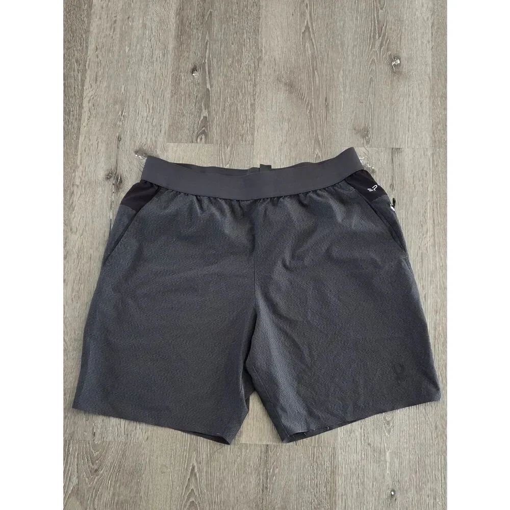 Spyder Active Shorts Mens XL Charcoal Drawstring Pull On Stretch Workout